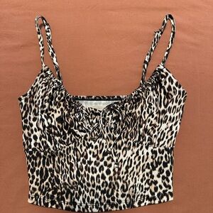 Urban Outfitters Leopard Print Cami - Brown & Black